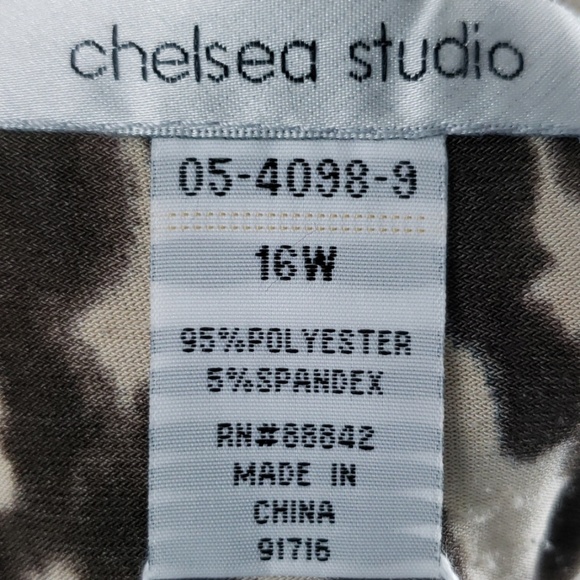 Chelsea Studio Animal Print Dress Size 16W - Picture 5 of 5